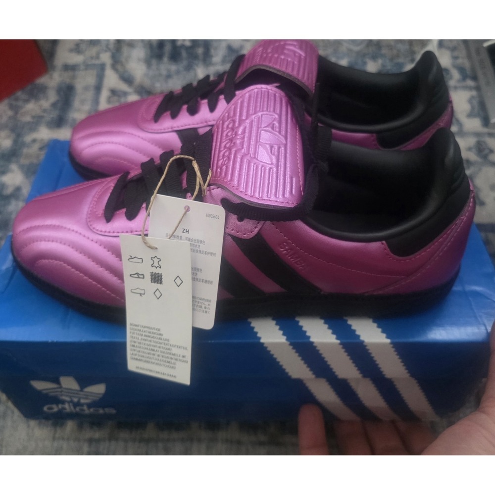 Adidas Originals Samba LT sneakers in metallic pink Womens Sz 8 Limited Edition - Picture 3 of 9